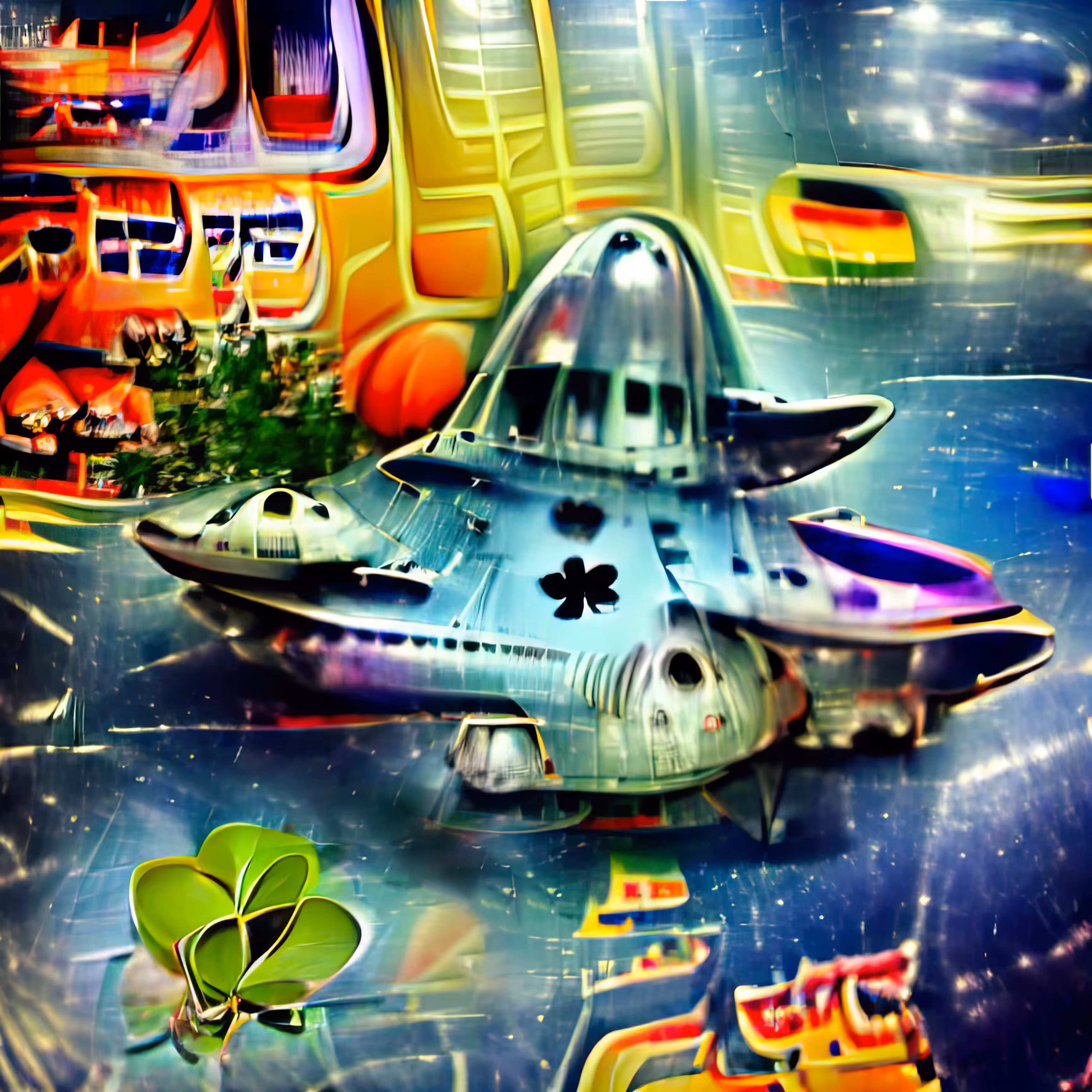 Lucky Spaceship: Four Leaf Clover