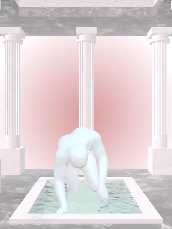 HeavenComputer: The Crawling Light Blue Man #5750