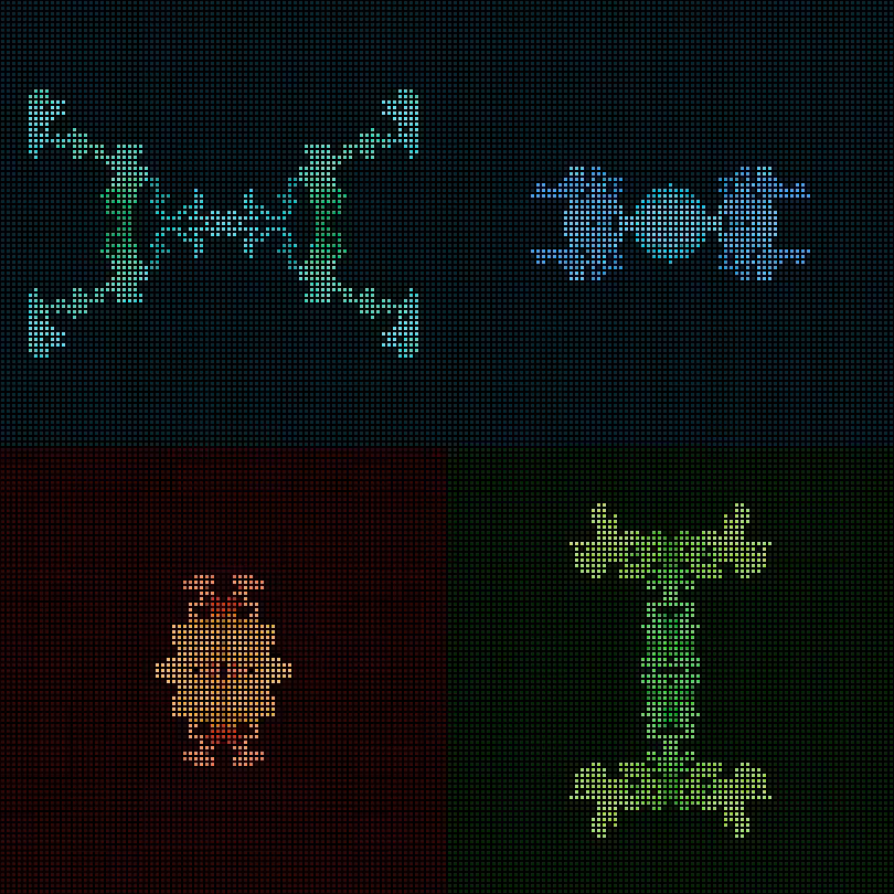 Dither Creatures 2x2 #88