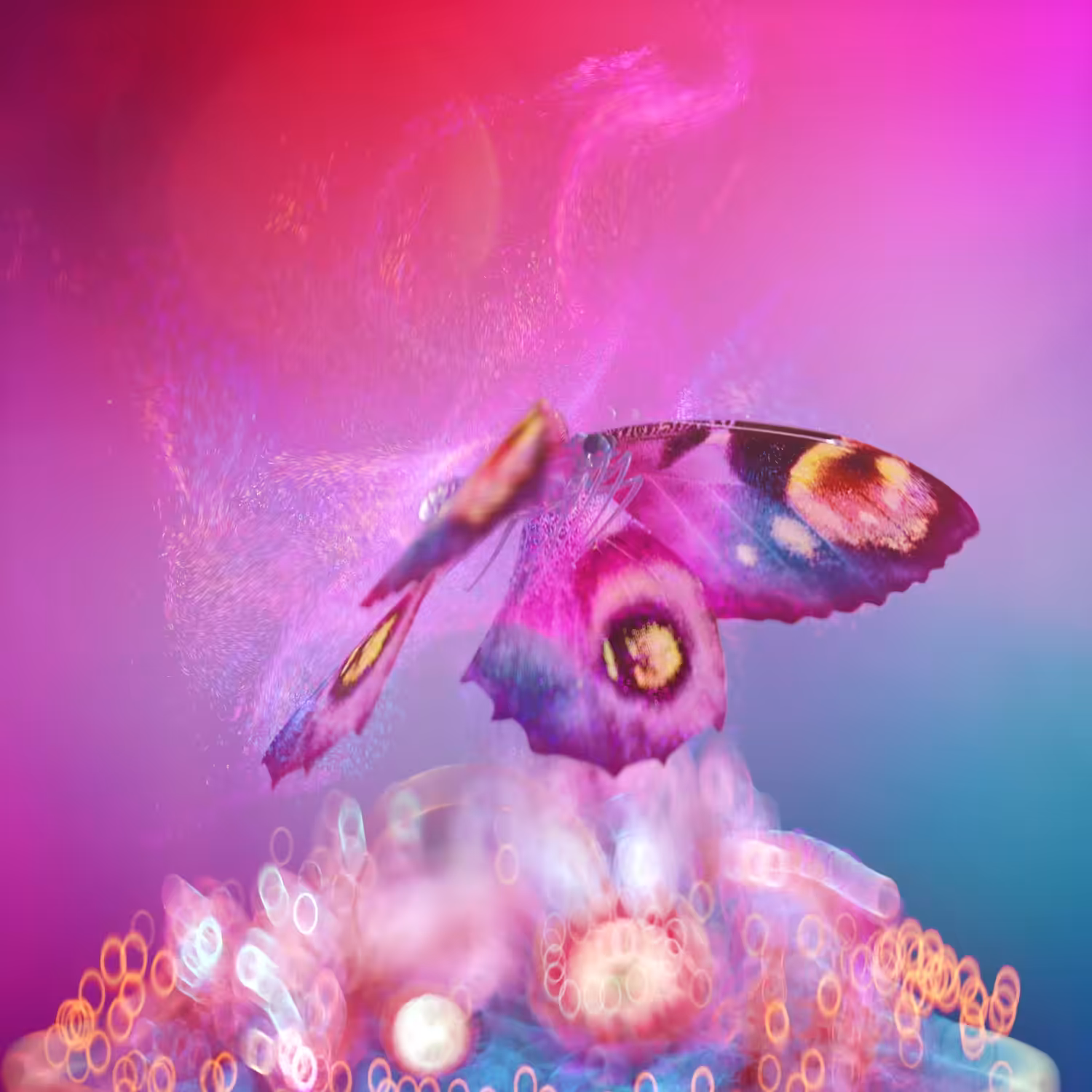 Little Bio-luminescent World - Butterfly
