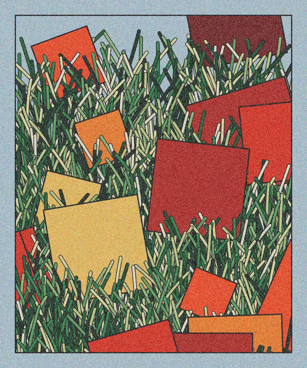 Paper salad with colored cardboard #10