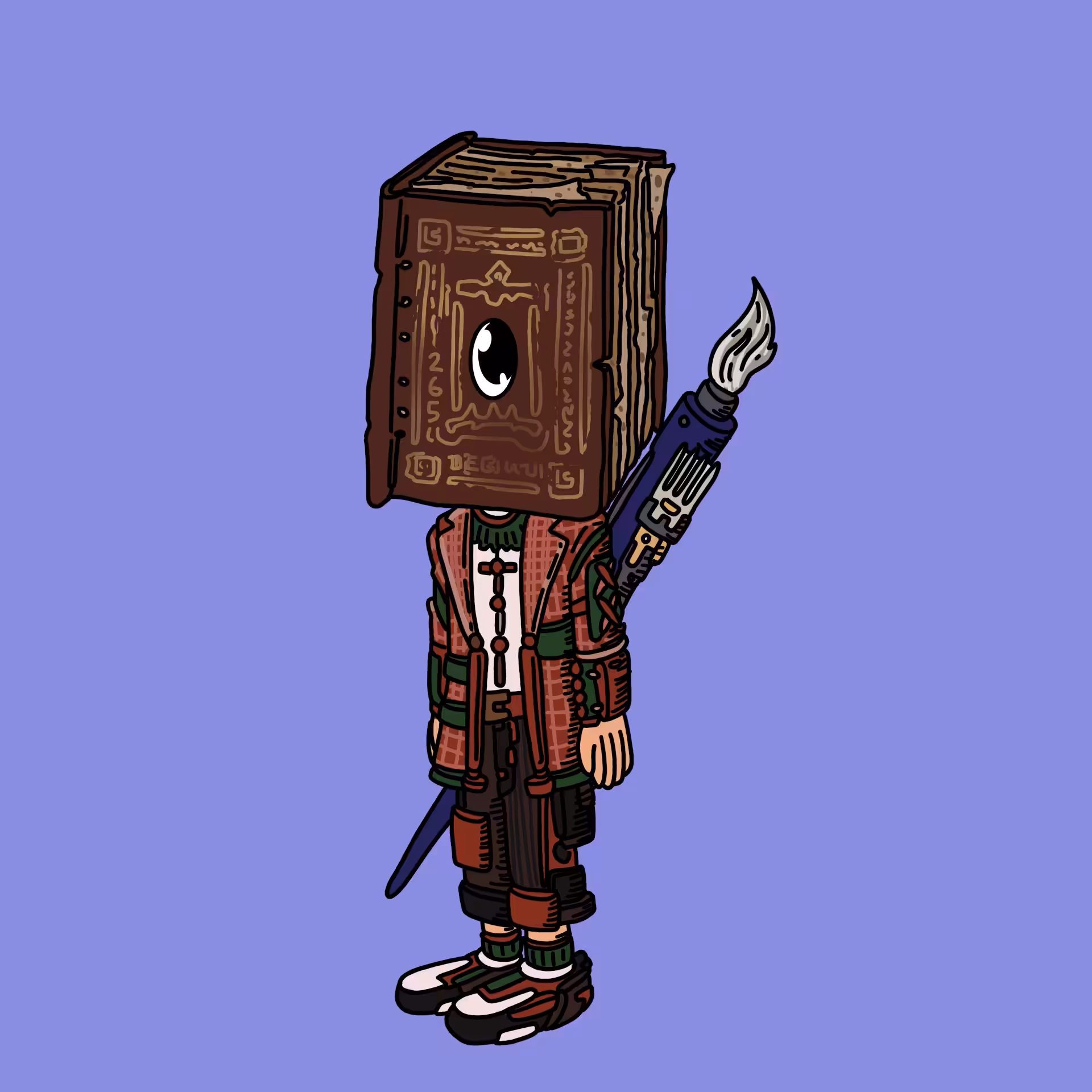  Bookrepairer one eyed guy #00265