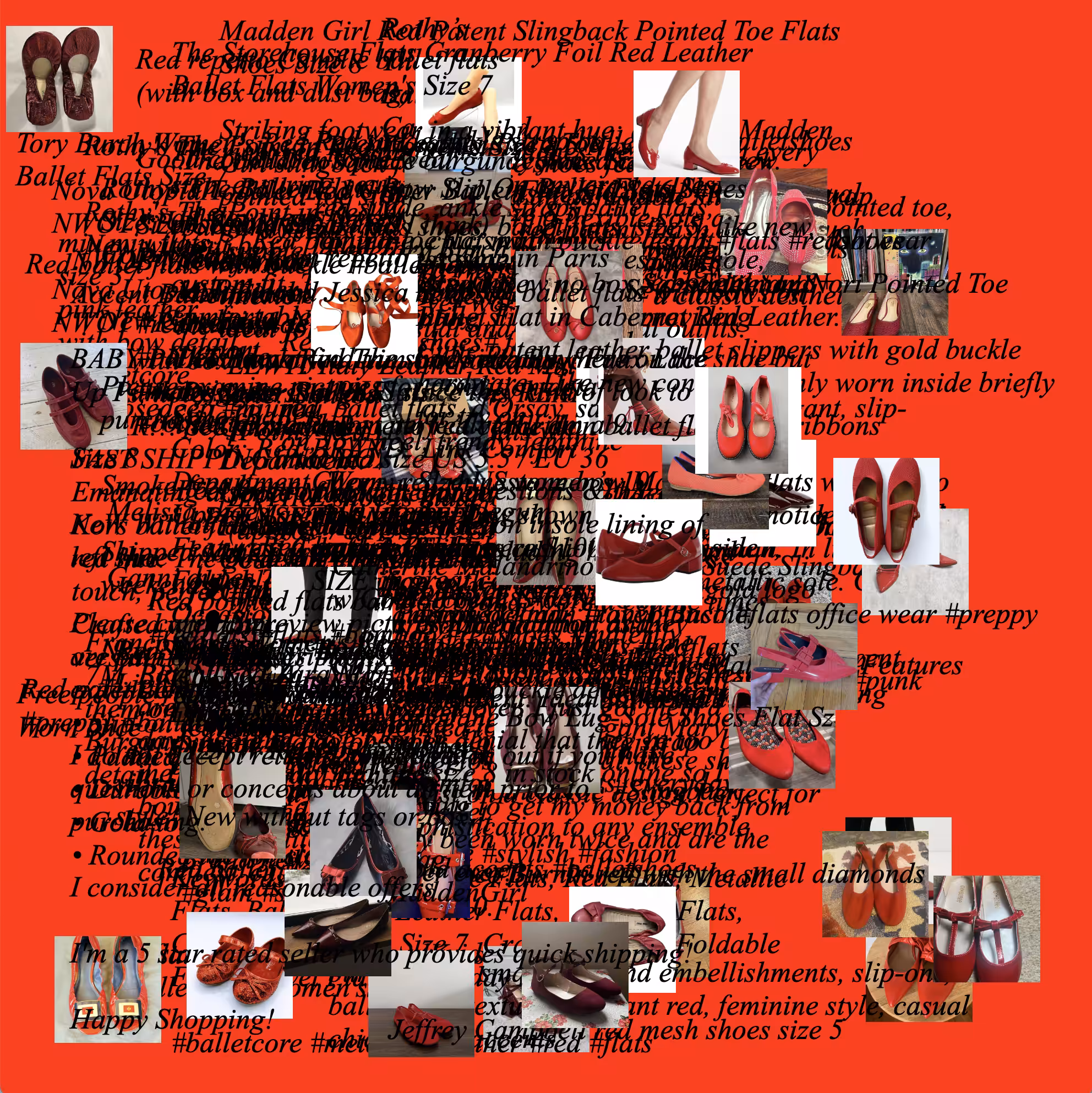 (The Angels Wanna Wear My) Red Shoes [Like New]