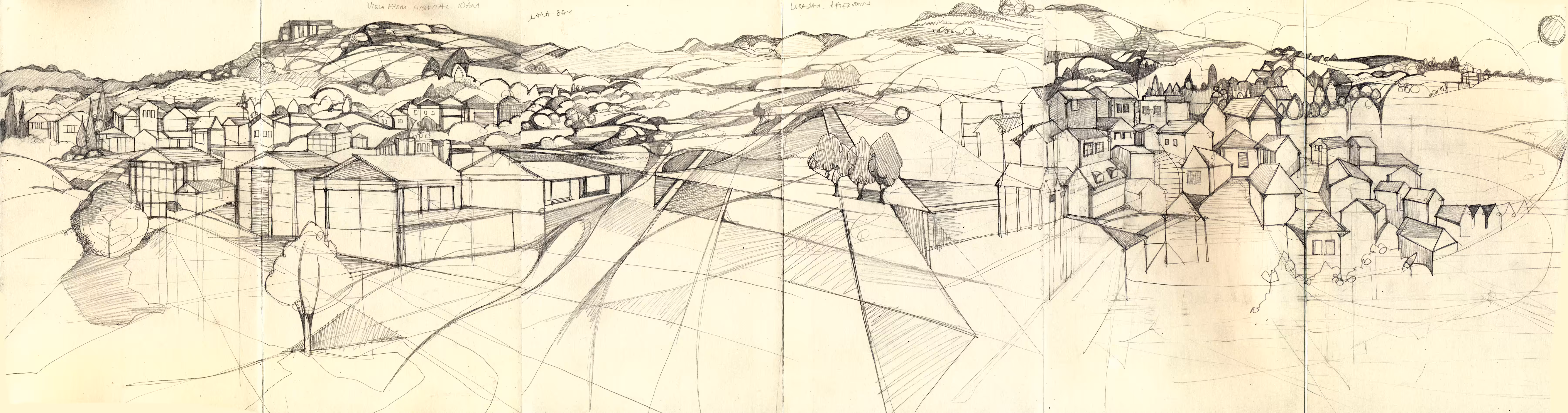 Panoramic Sketchbook Section 1