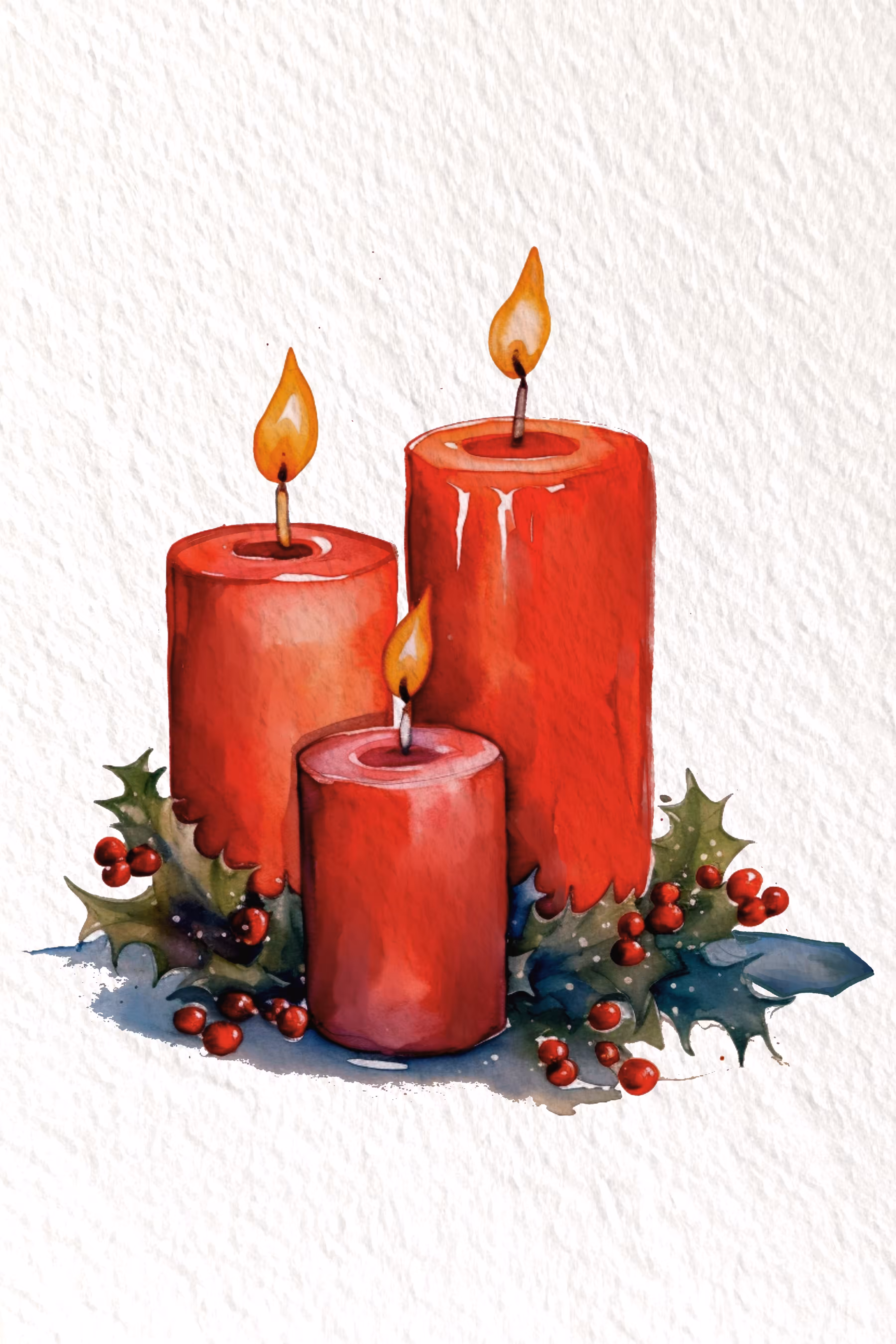Red Pillar Candles