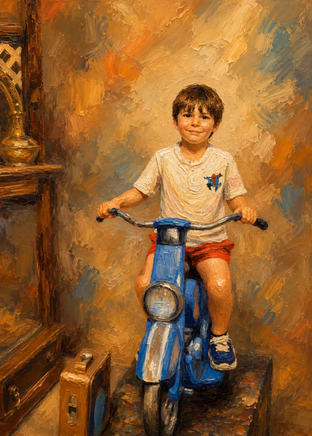 1980s: Chasing Dinosaurs on His Motorbike 