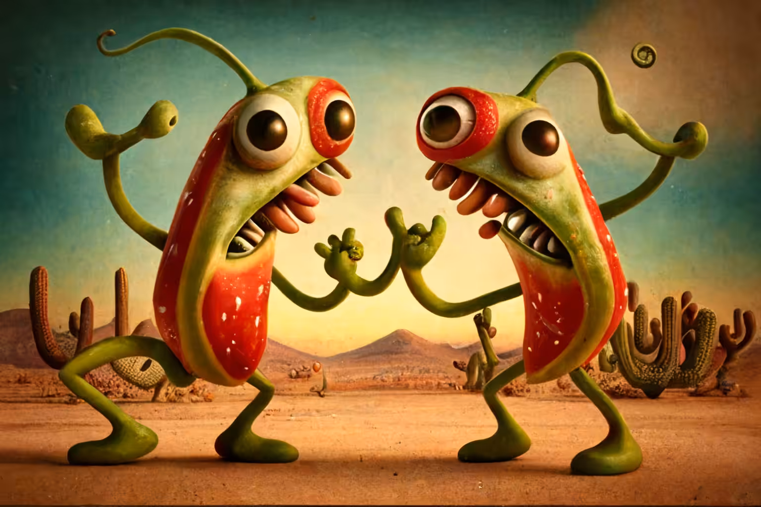 Two Chili Peppers, Salsa Dancing