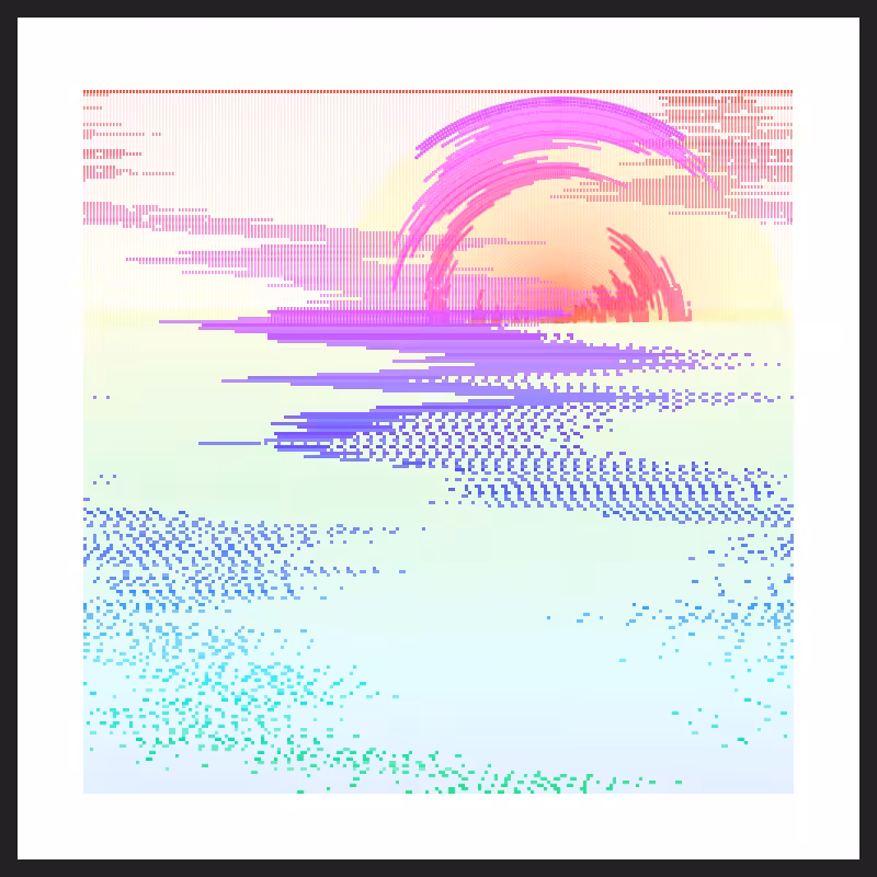 Glitch Acuarela #8
