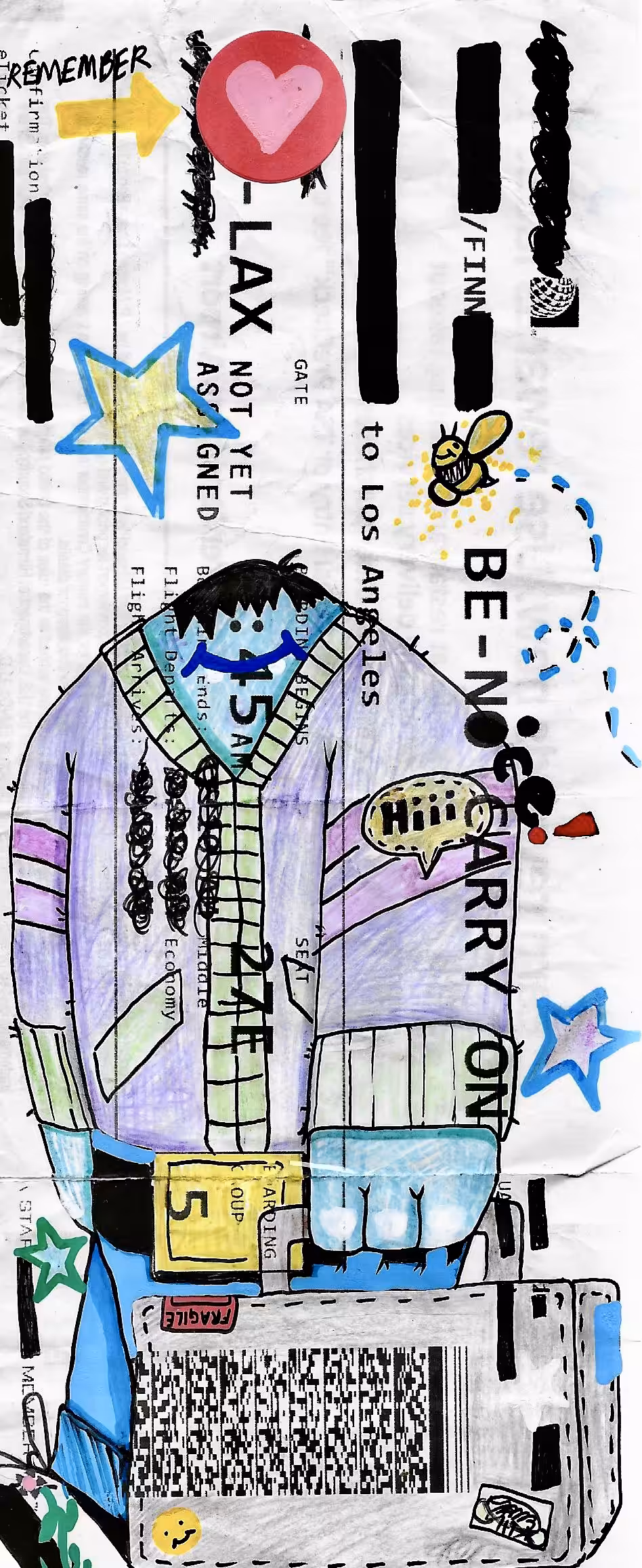 Ticket No. 2 "BE-NICE, CARRY ON"