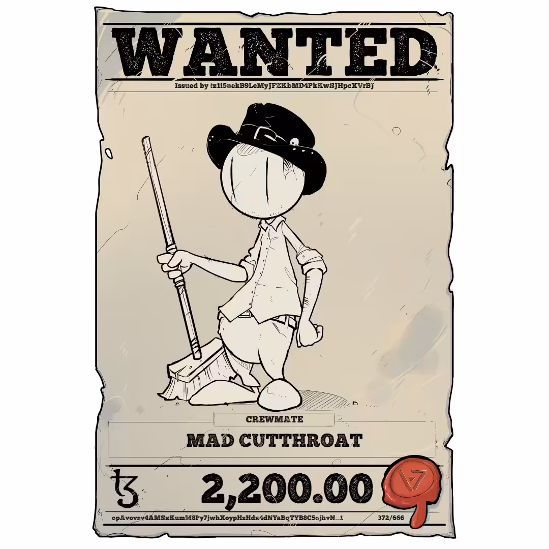 MAD CUTTHROAT | TEZOS PIRATE 372/666