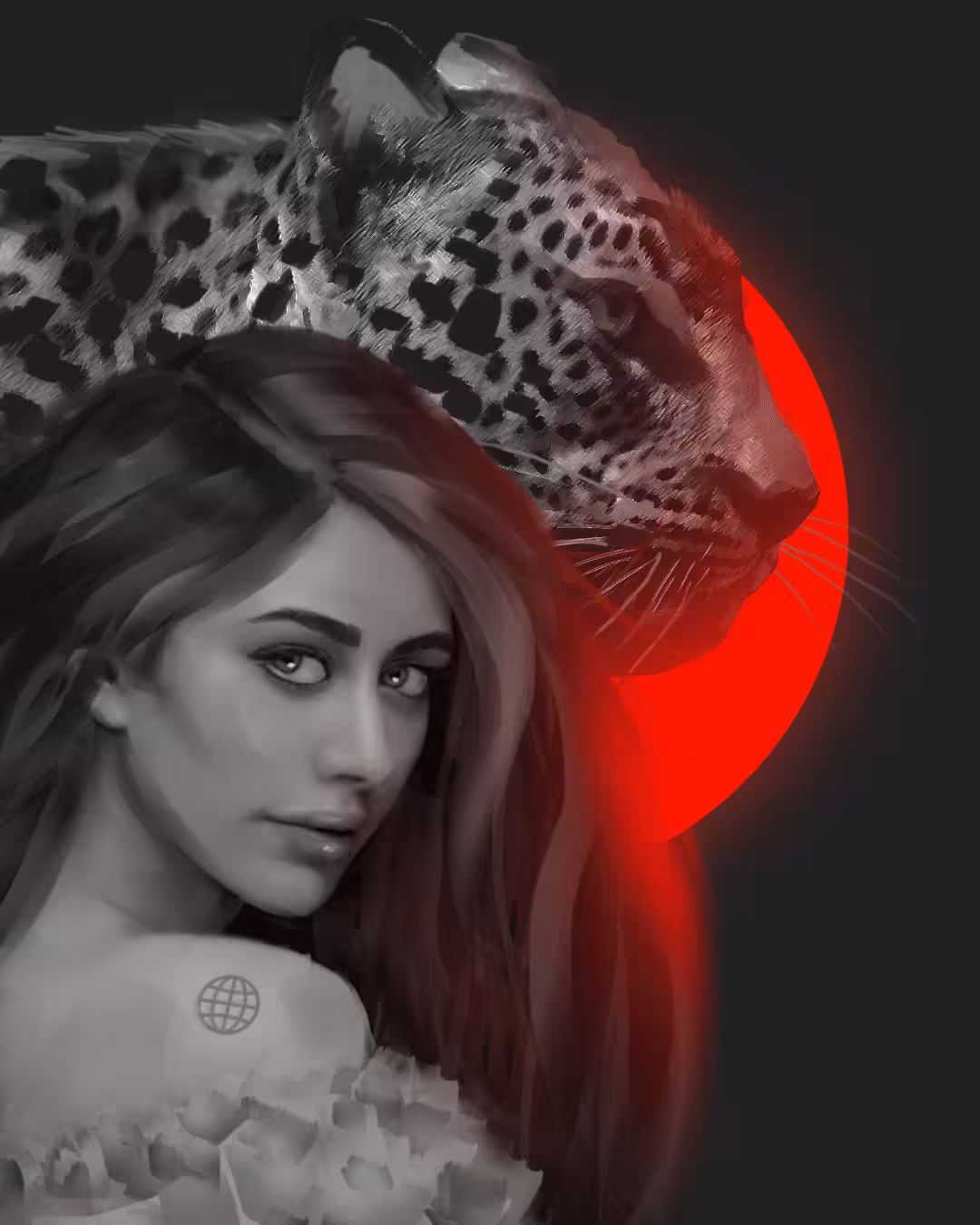 Portrait Art #7 (Leopard Girl)