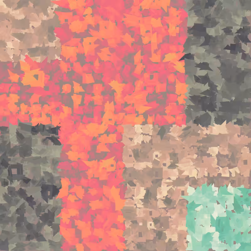 Watercolor Grid #14