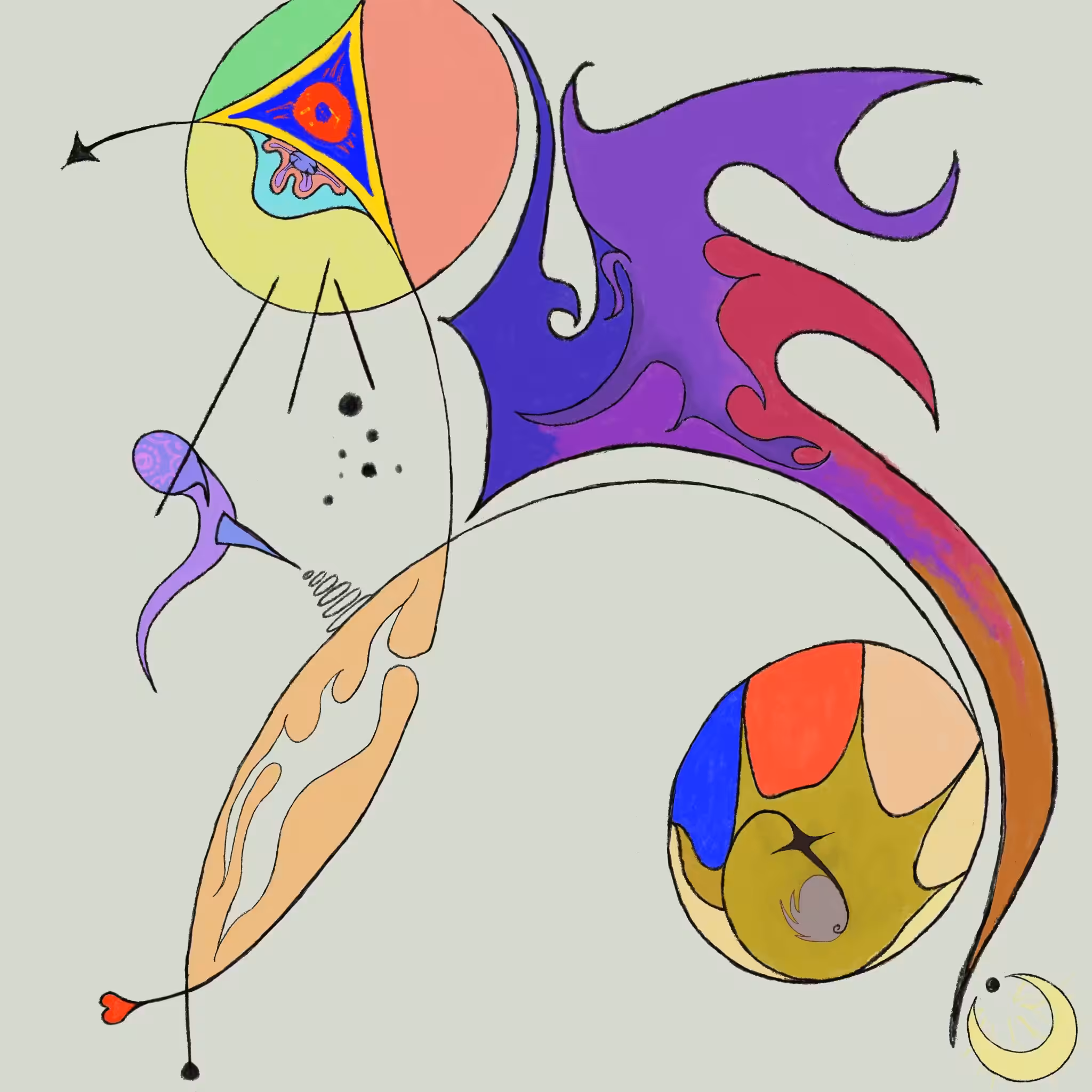 fluid lines in creme