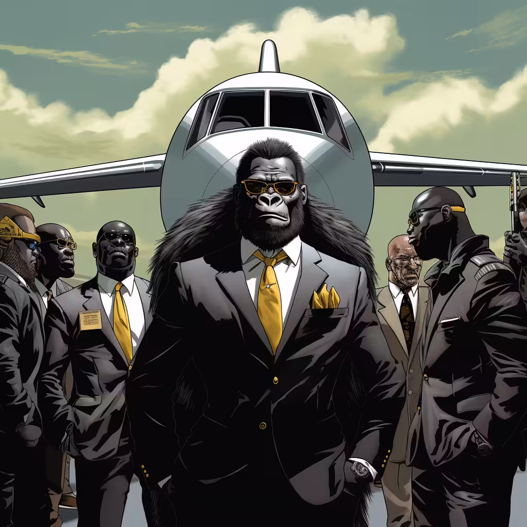 GORILLA BIG BOSS AND HIS AIRPLANE 