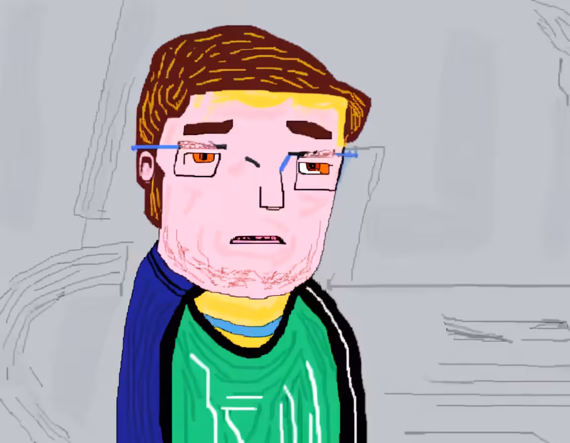 the deviates: Flat Fred, shrug model