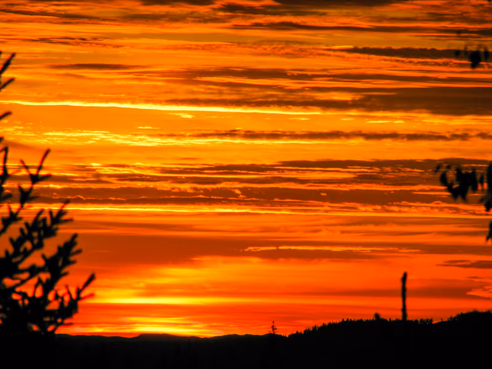 nordmarka sunset