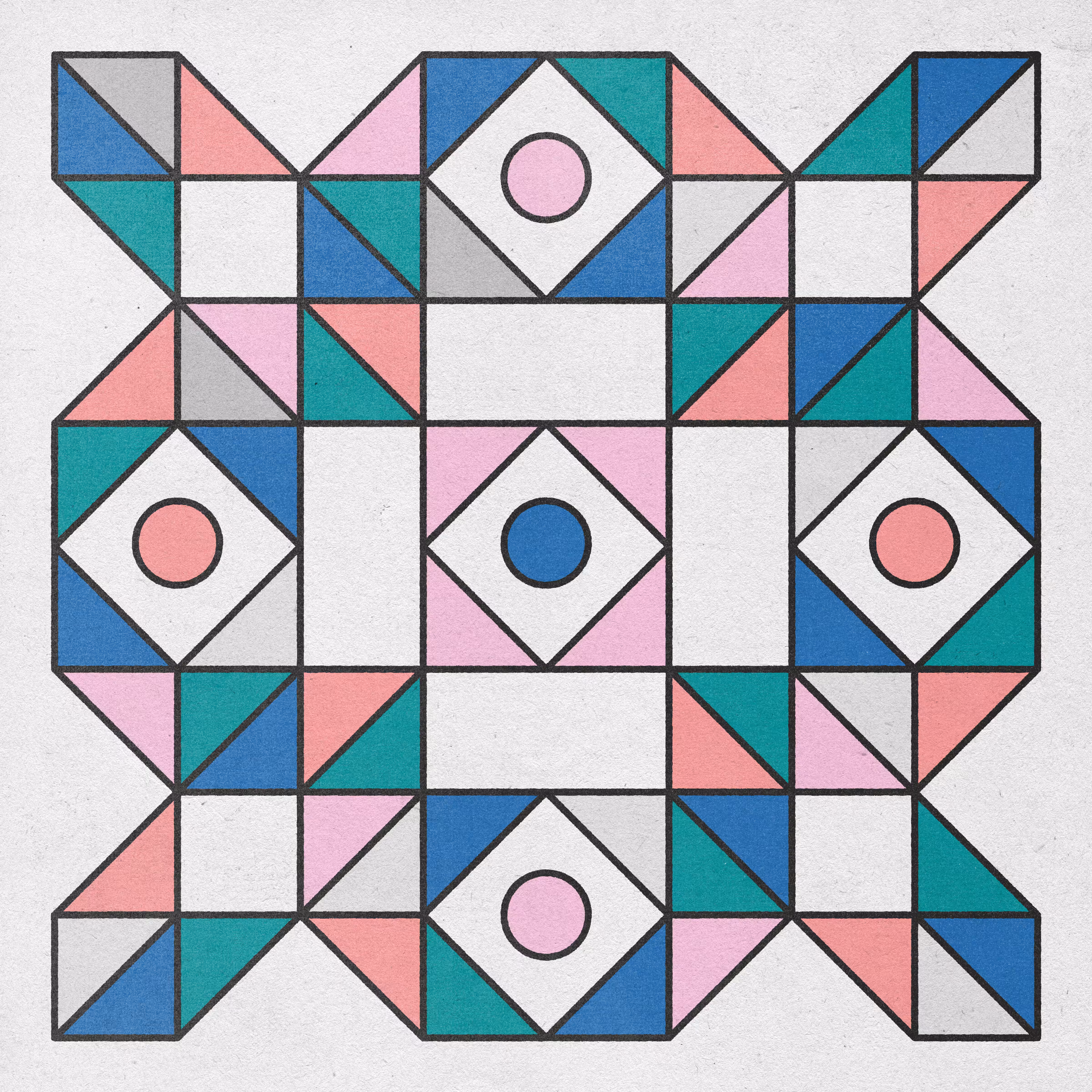 Geometric Stained Glass Dreams – Two
