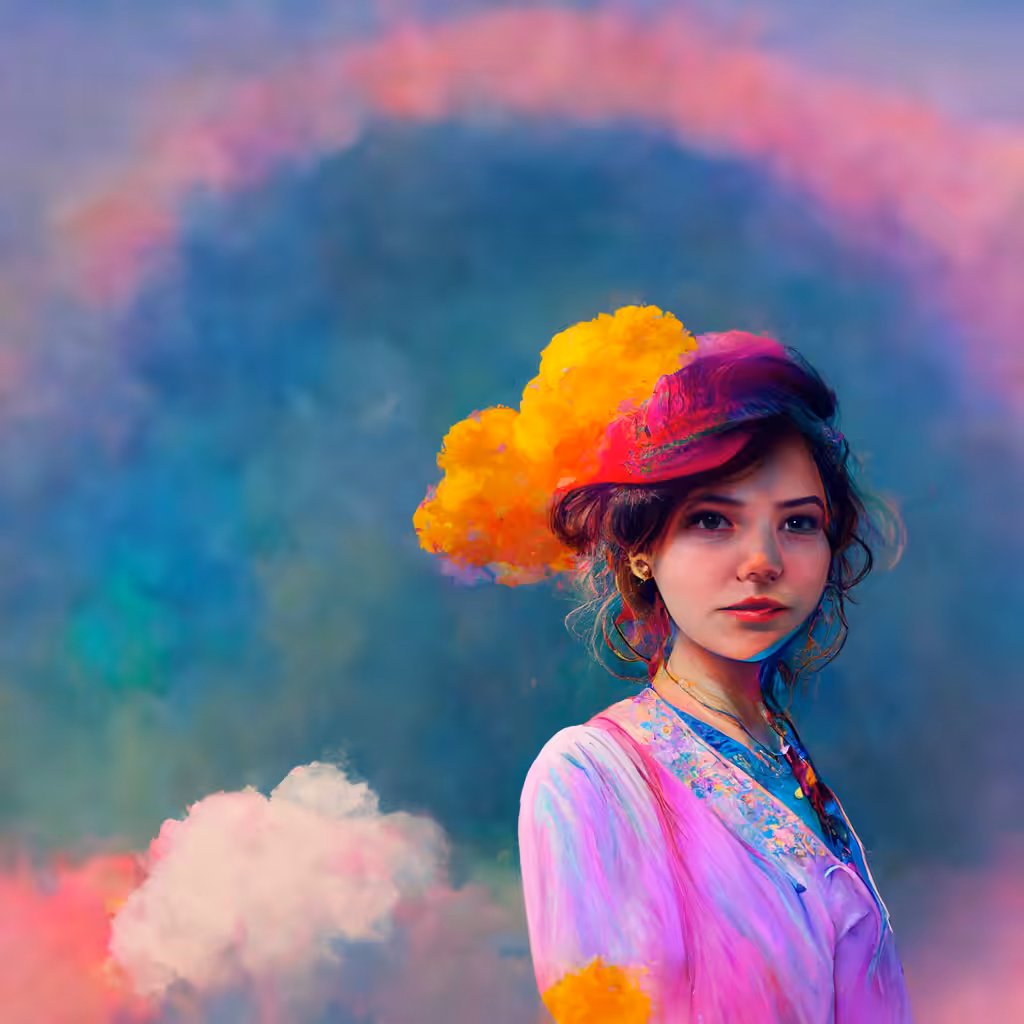 Girl In The Rainbow