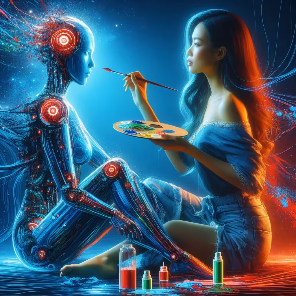 Brushes and Bytes-The Artistic Exchange