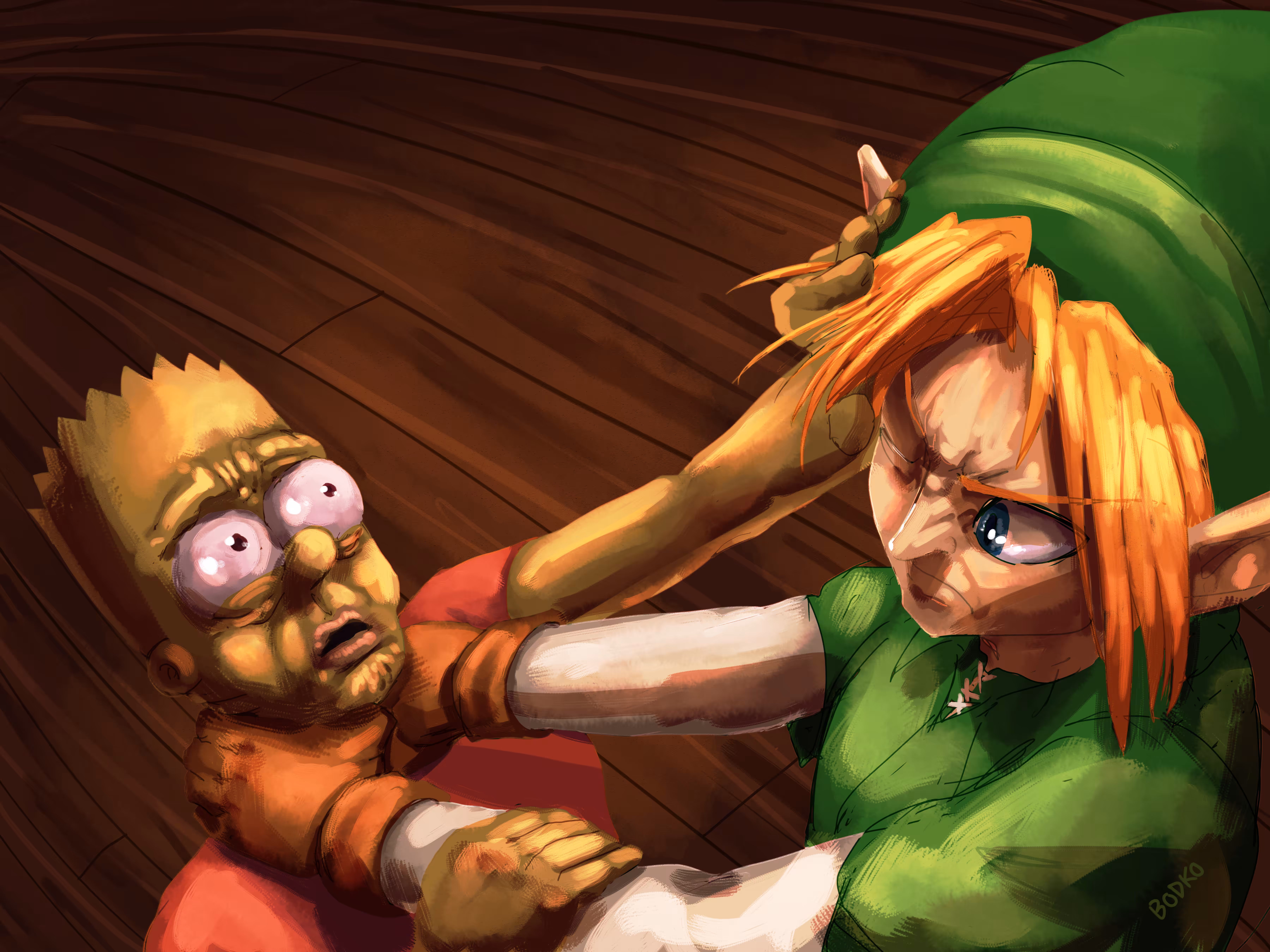 Zelda Chokes Bart