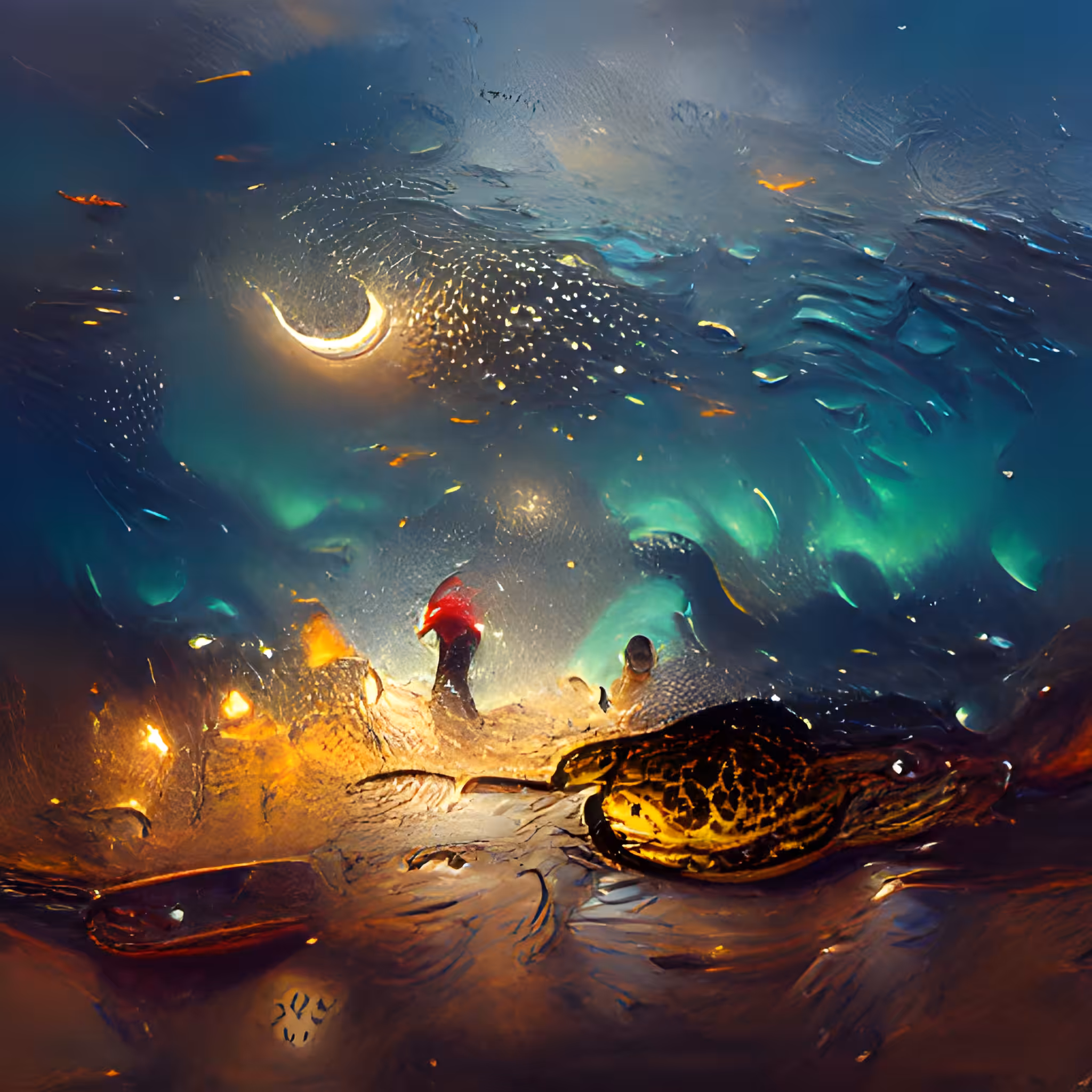 Pools of Starry Night #02