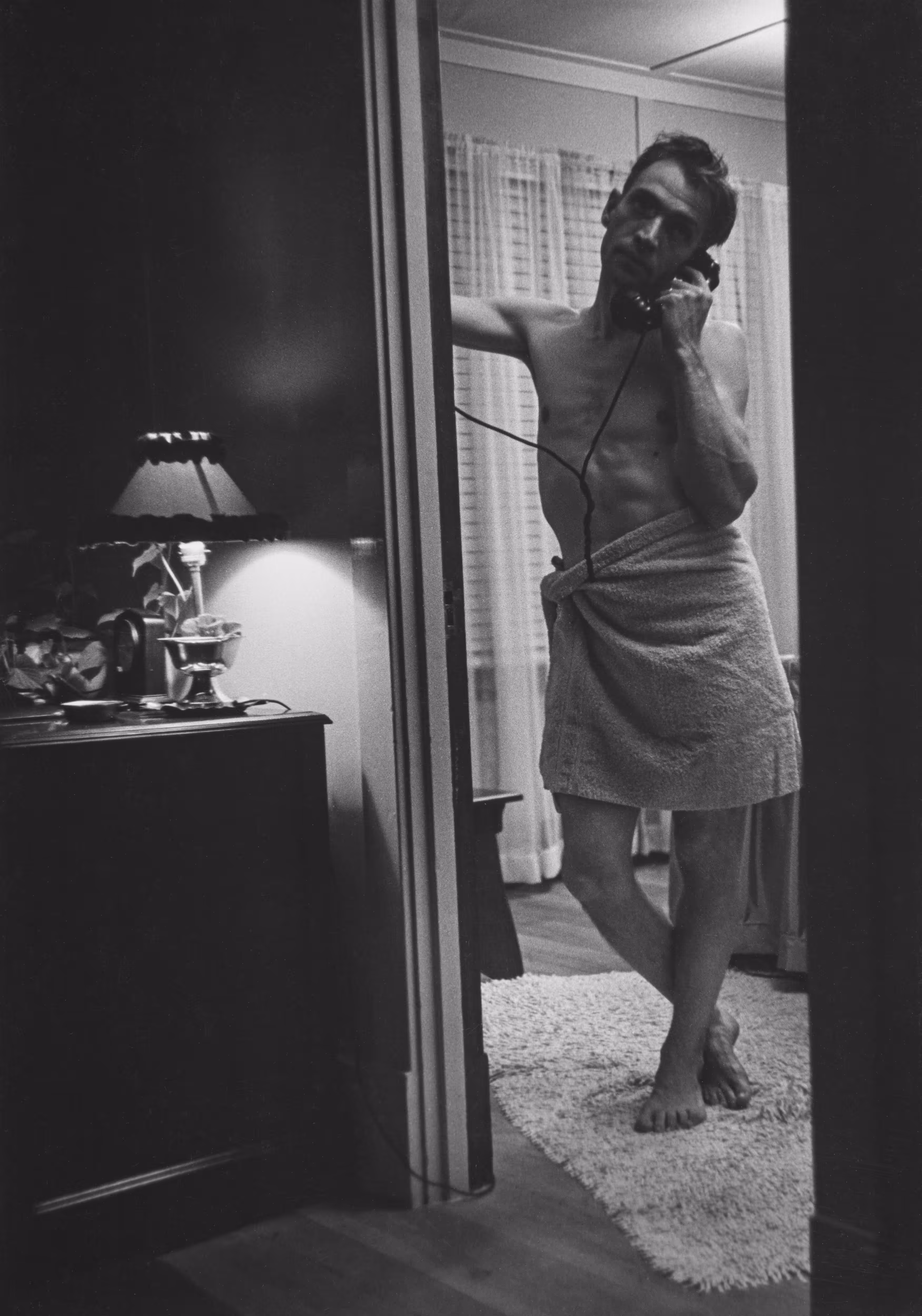 Country Doctor - Dr. Ernest Ceriani Receiving Phone Call at Night