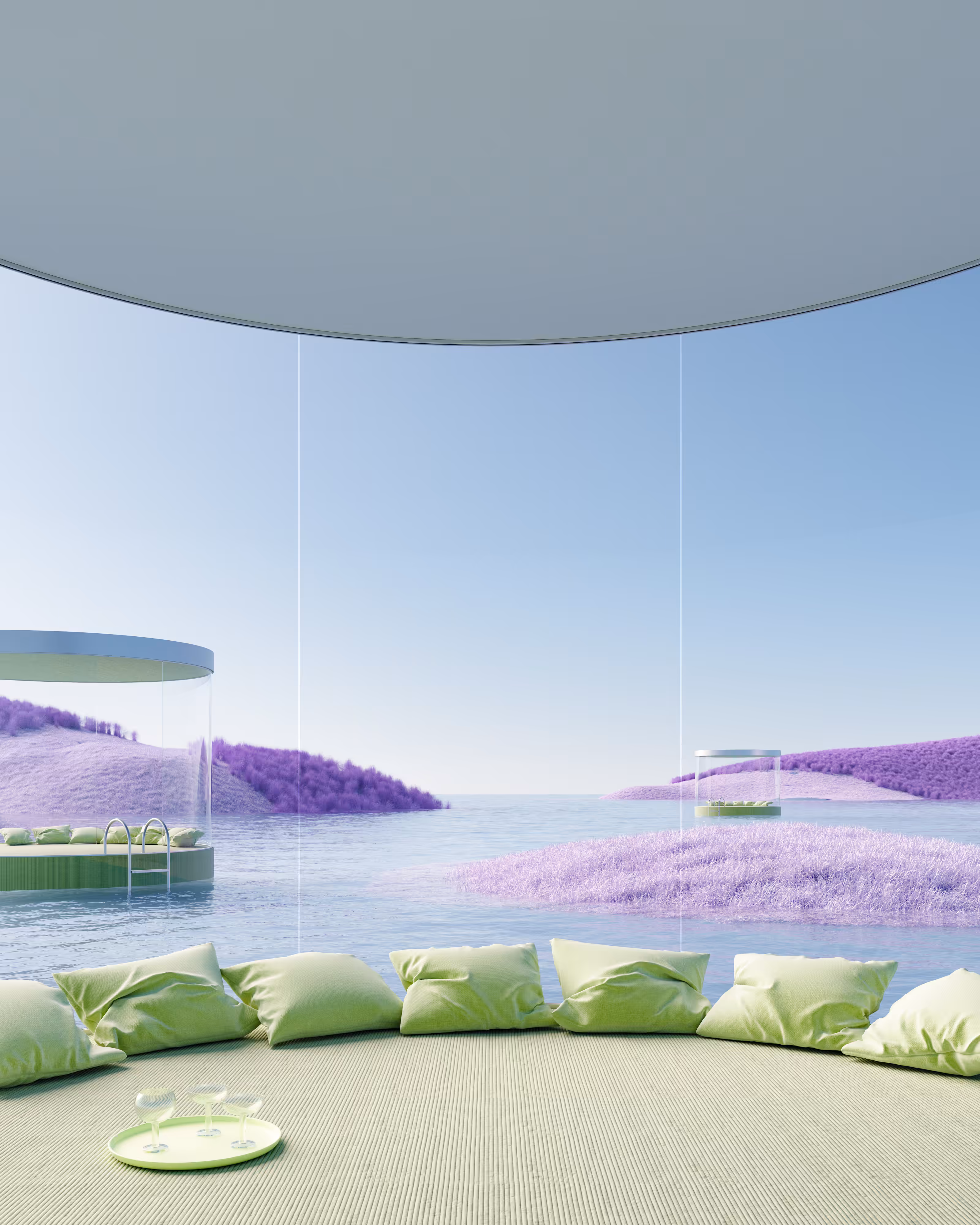 Purple ocean