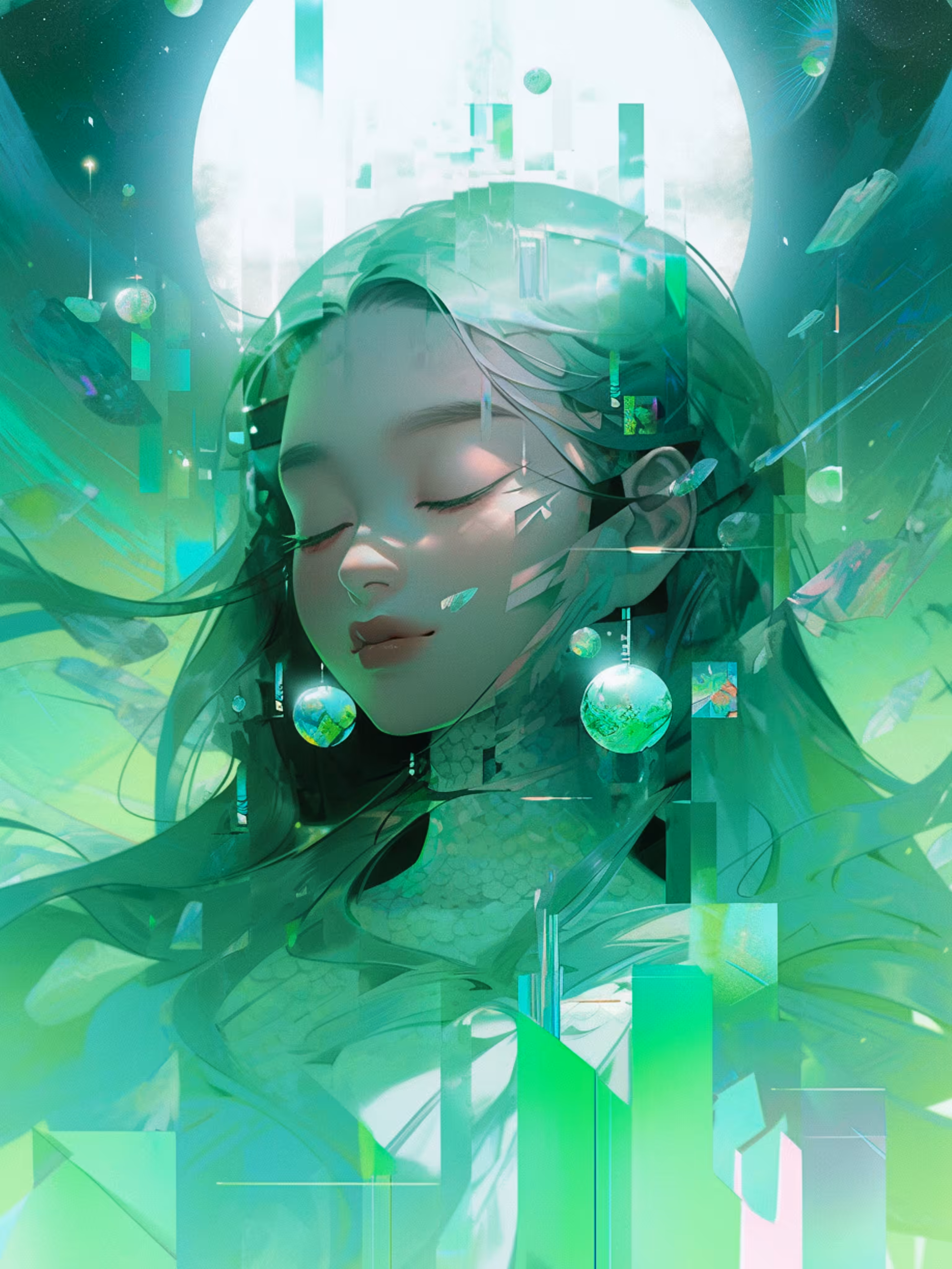 Glowing Green : Embrace all your broken pieces 