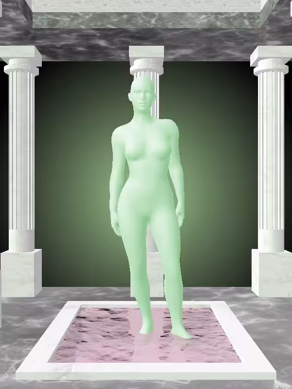 The Plotting Normie Green Woman #4008