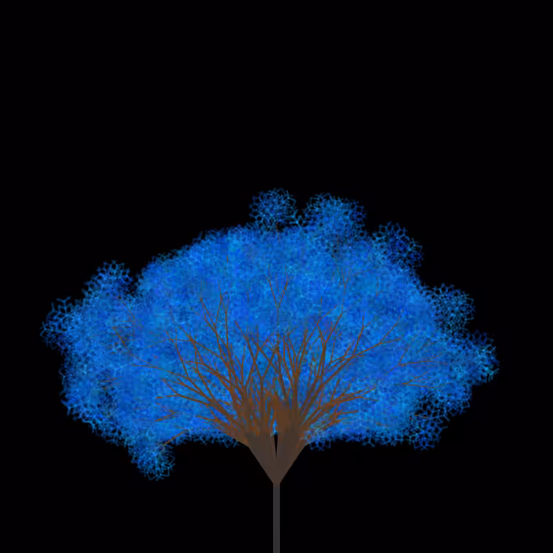 snowflake tree #9