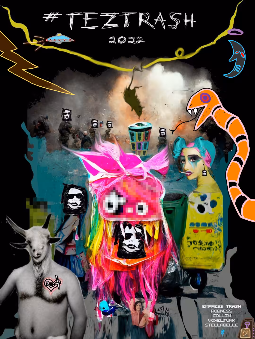 "Teztrash Trashposter 2022 (With Holy Fool Contributions)" by Many Folks