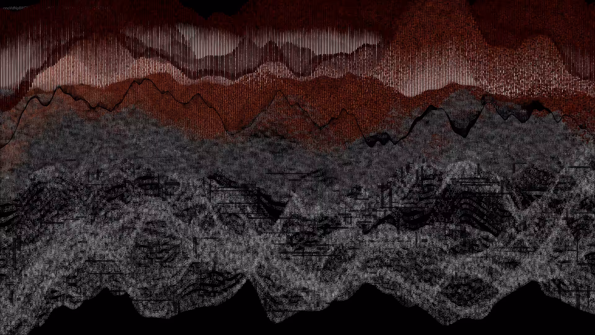 Pixel rain in a data landsacape #140