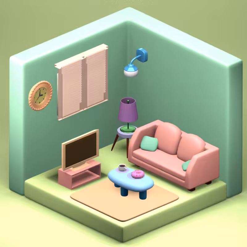 3D Fantasy Living room #15
