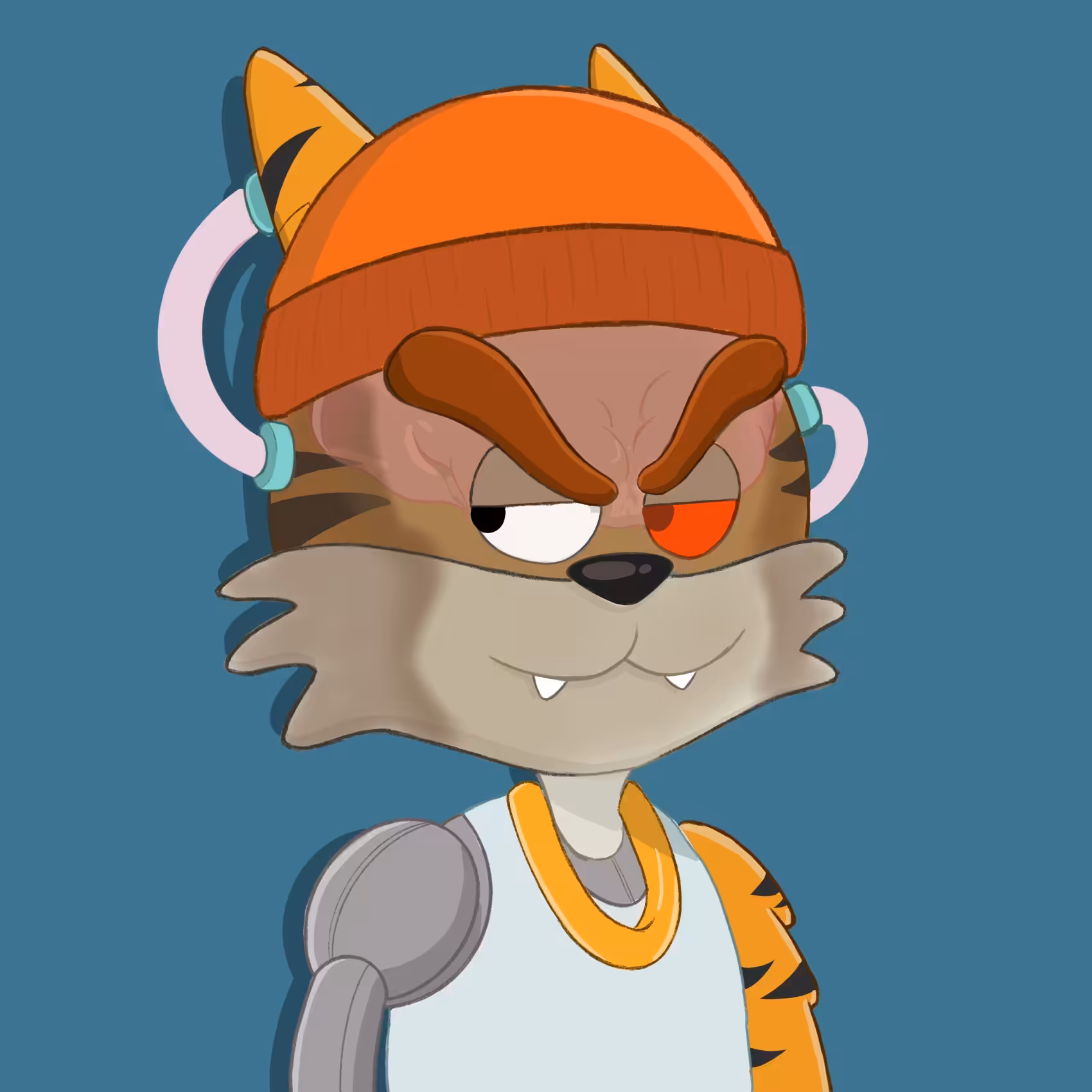 PUNK2 Cloned Cranium Cat Club