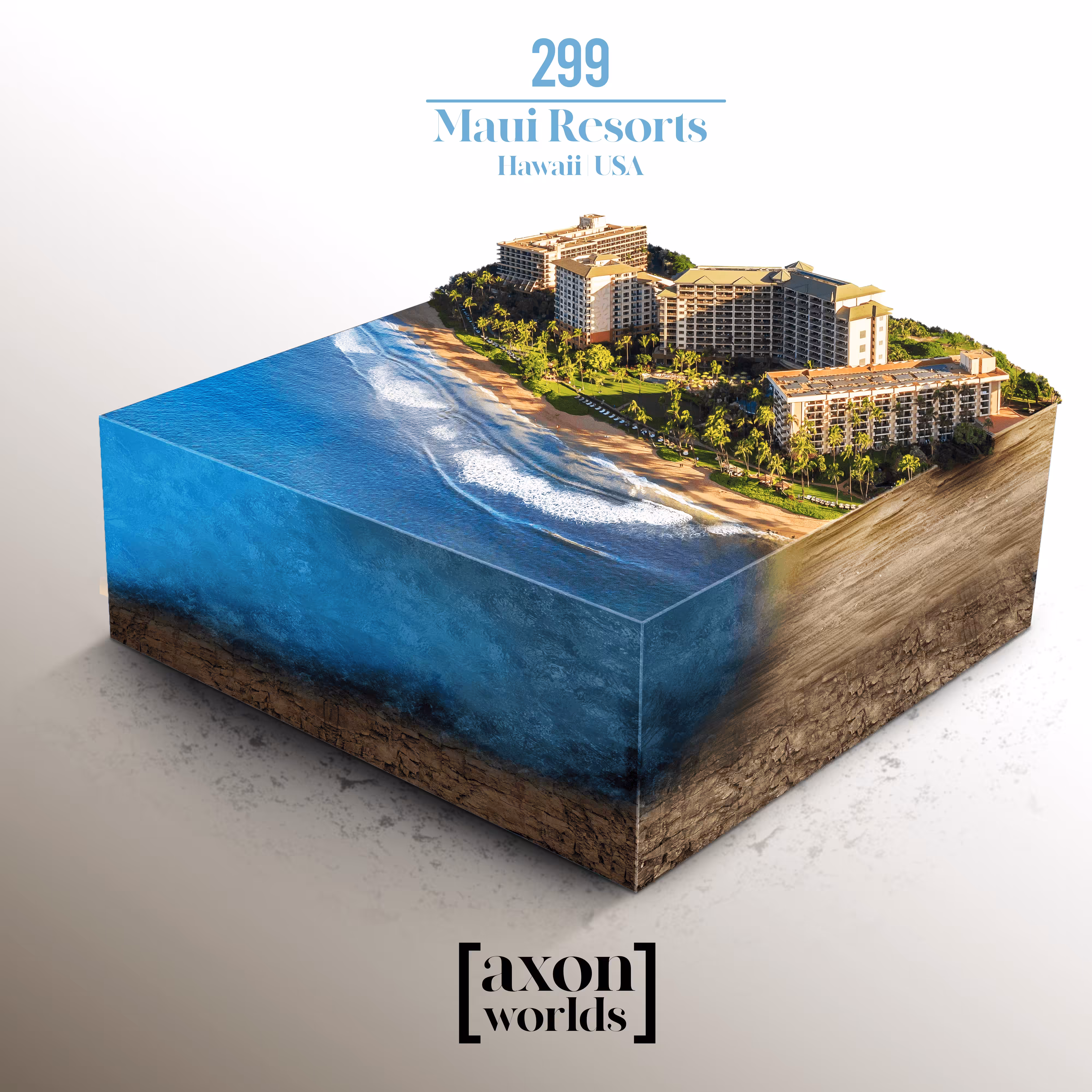 AXON WORLD | 299/1423 | MAUI RESORTS | HAWAII | USA | MICRO WORLD