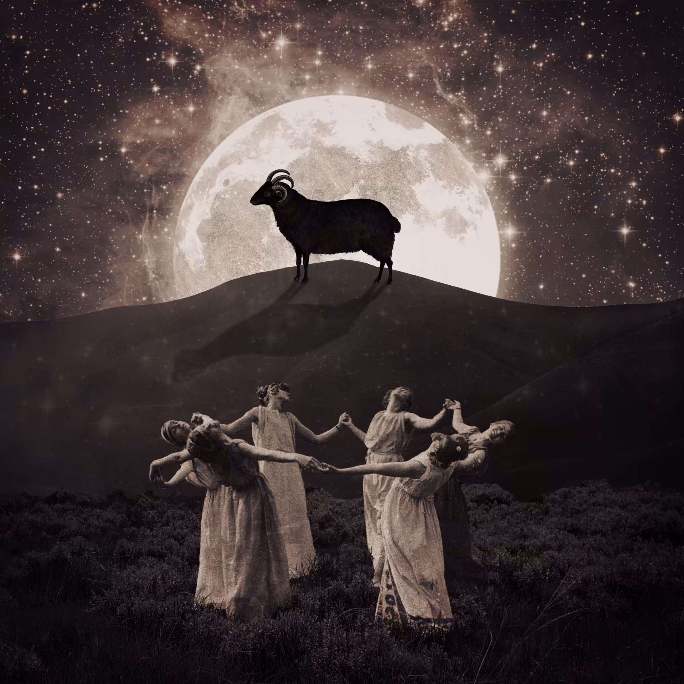 Under the light of the moon