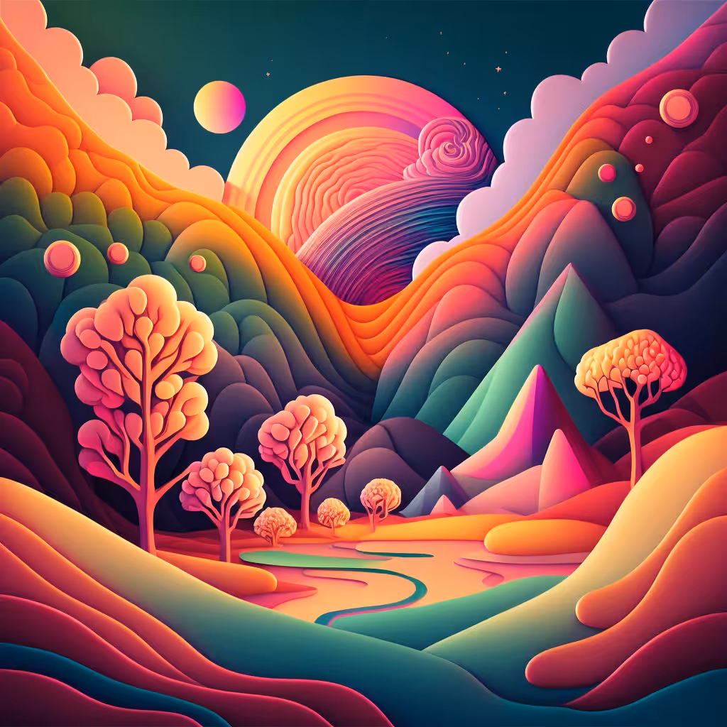 Psychedelic Landscape #105