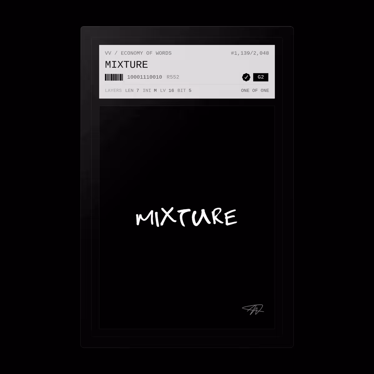 MIXTURE · #1139