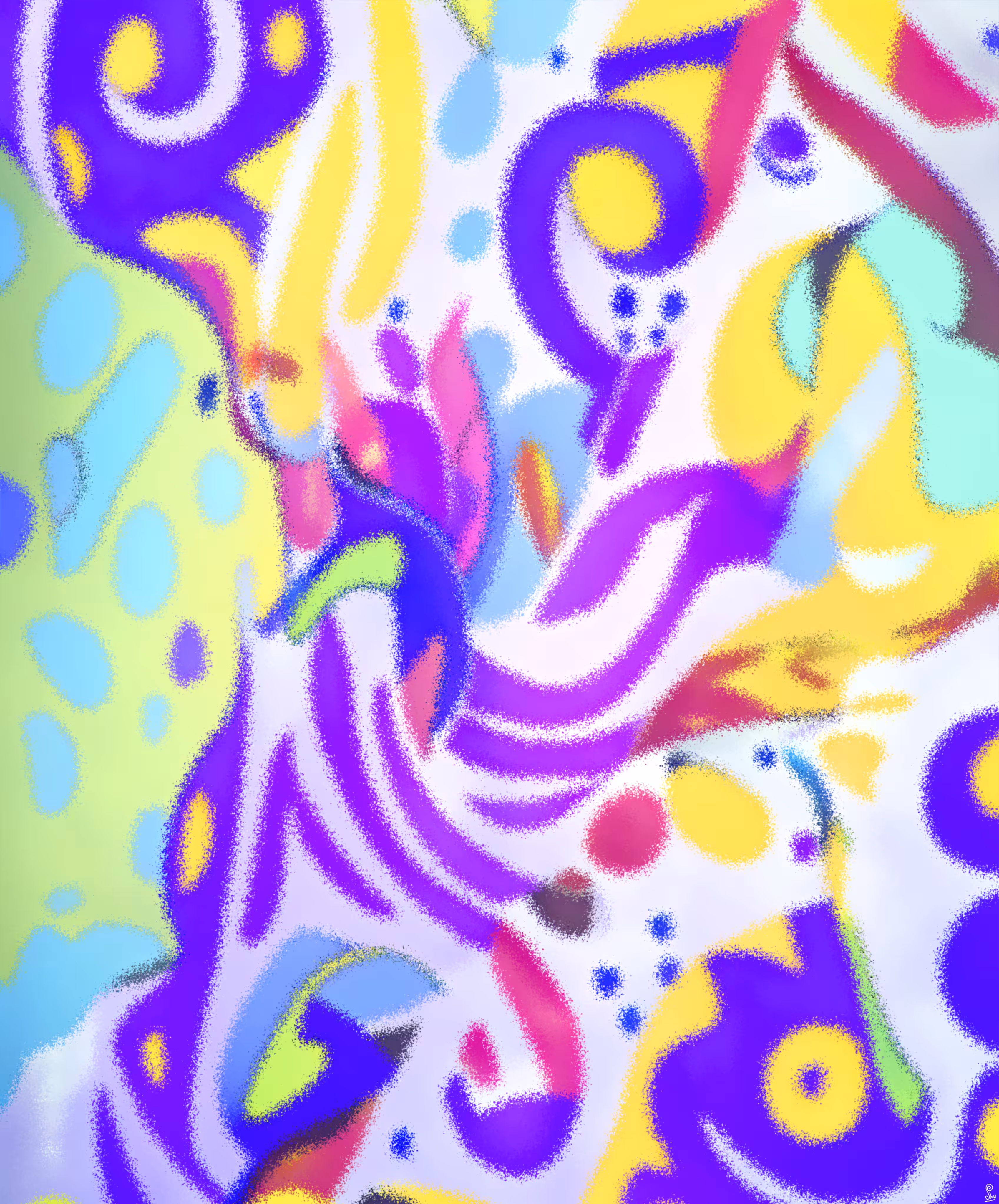Abstract painting - Lost in my thoughts #2