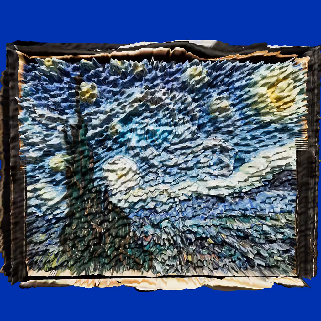The Starry Night | GLB Relief