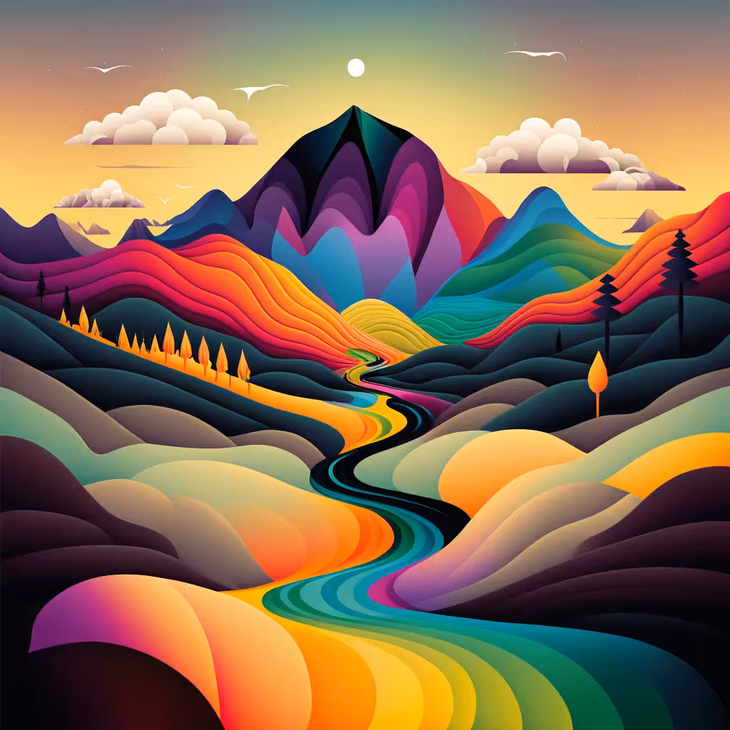 Psychedelic Landscape #73