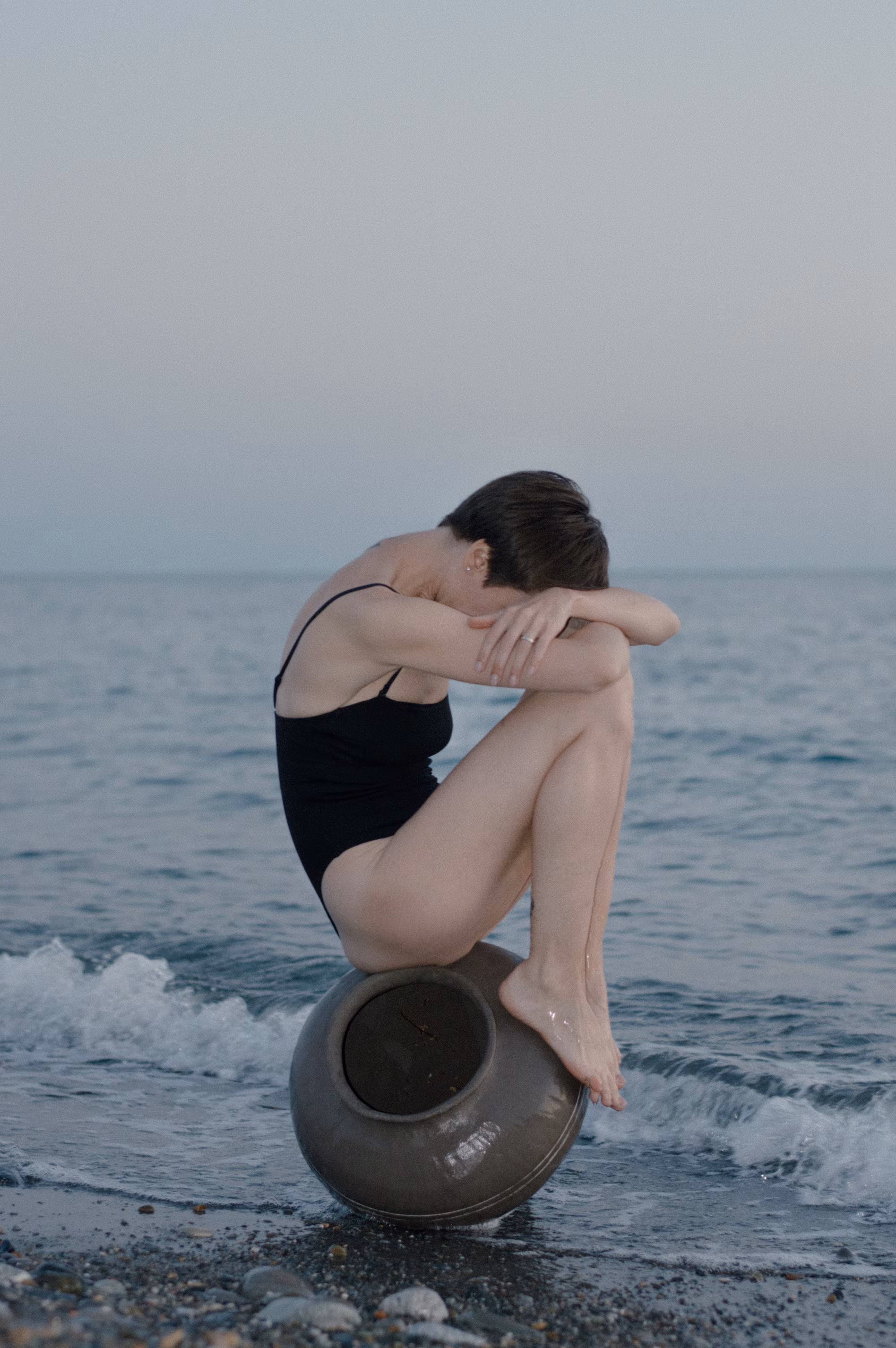Girl on a vase