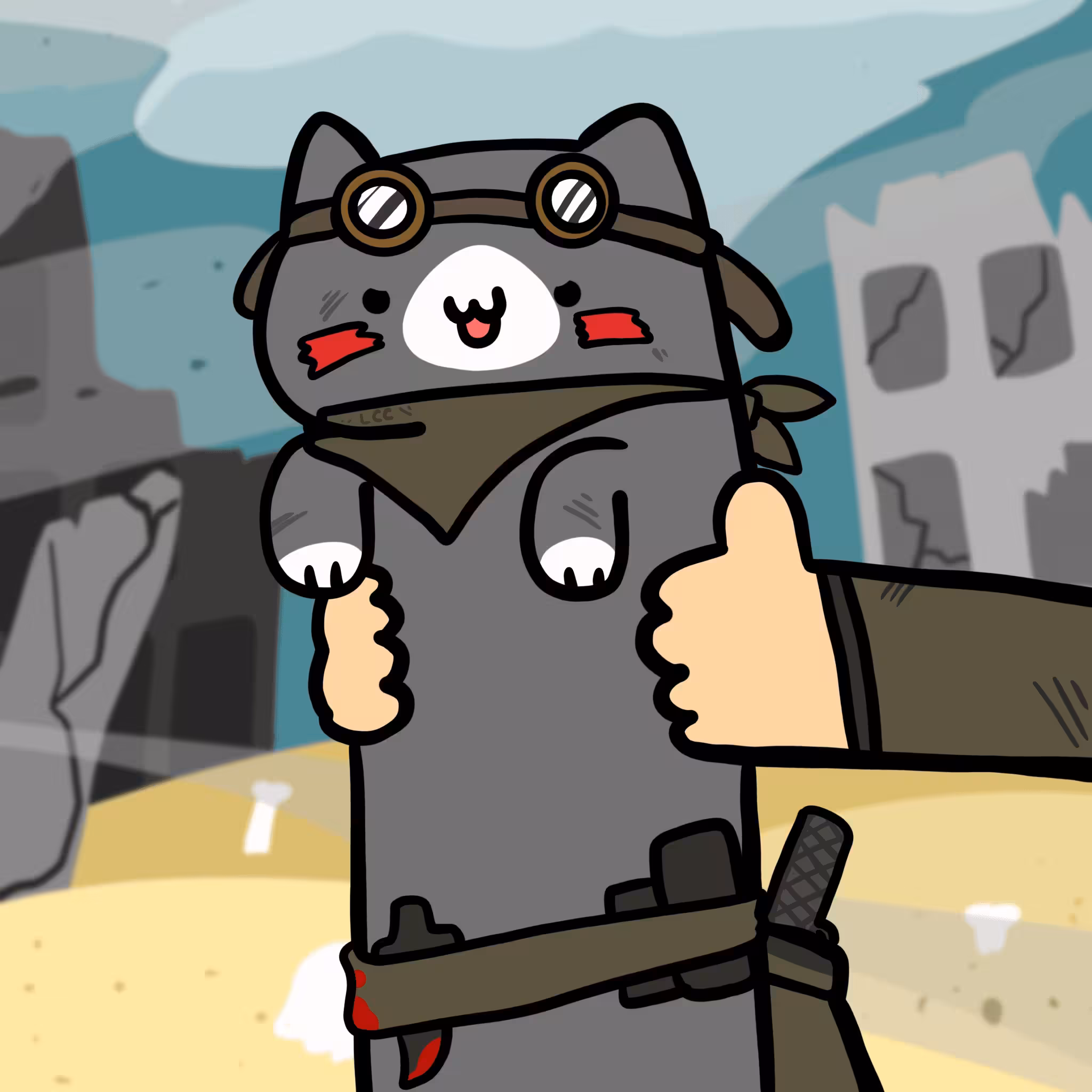 Long Long apocalypse cat #0185