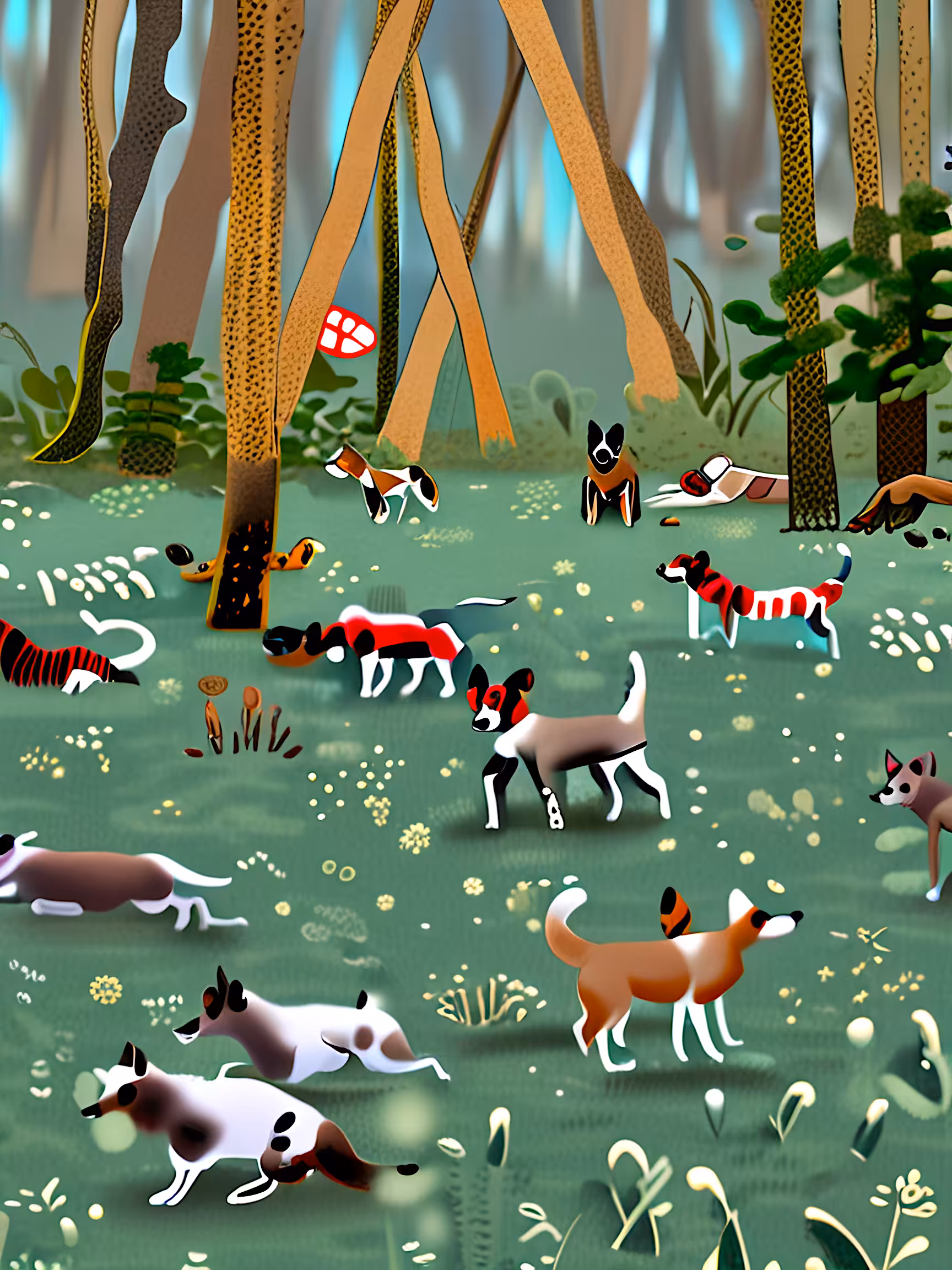 Many Wild Dogs