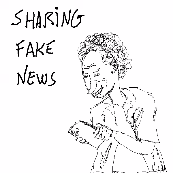 sharing fake news