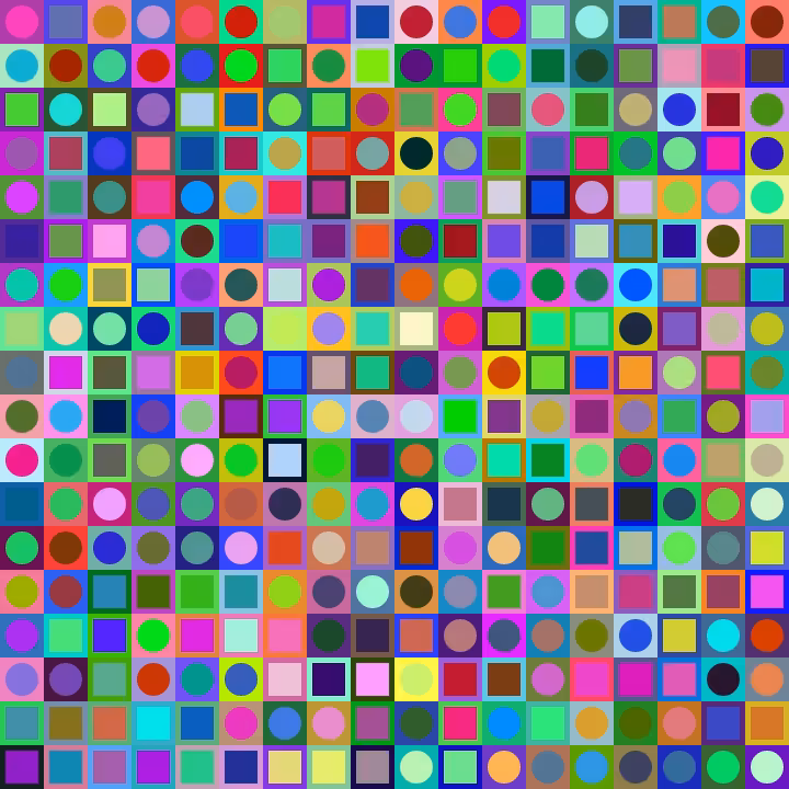 Square Dot Composition #20