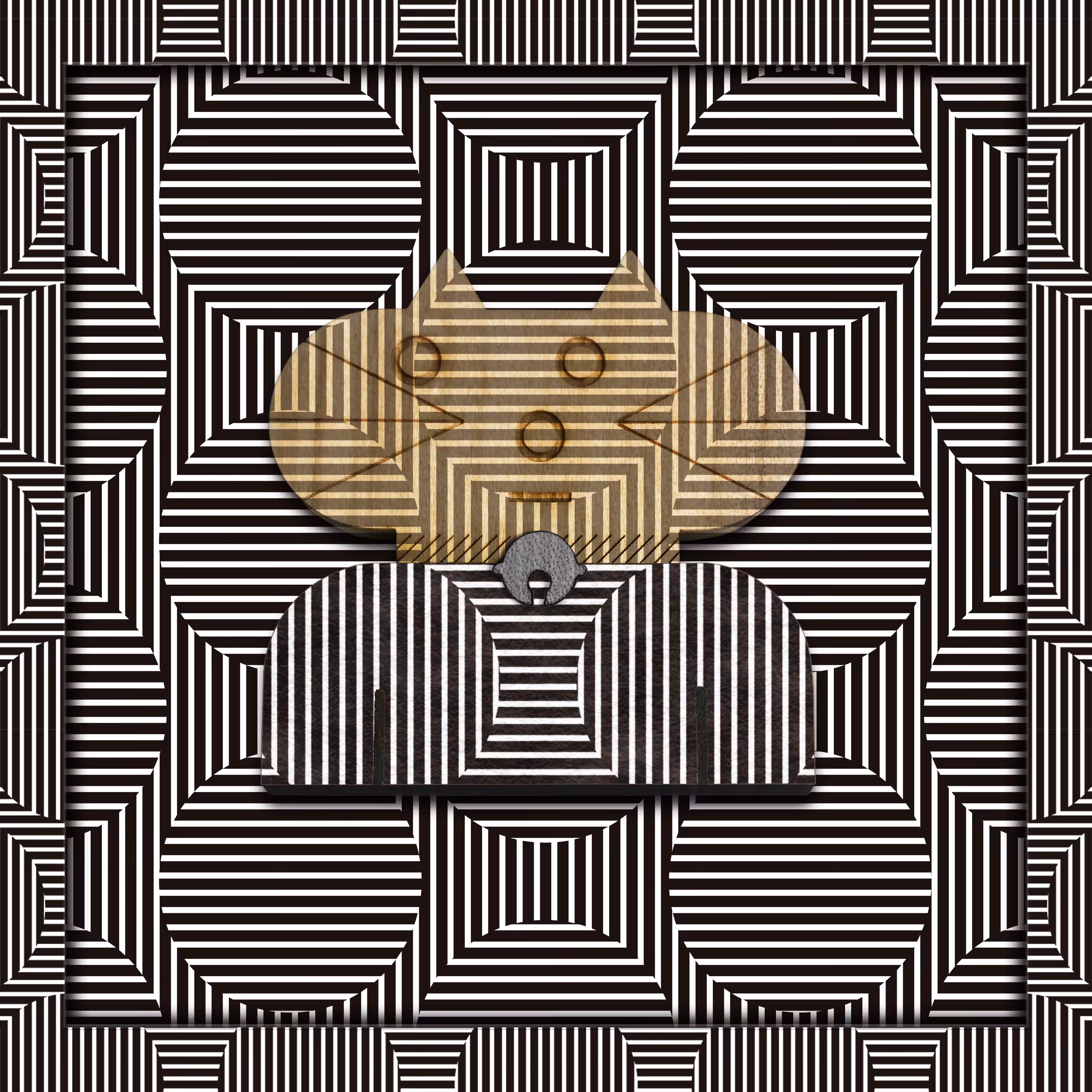 Pattern cat #029_Optical Illusion