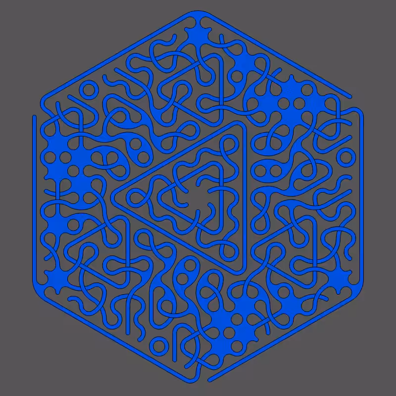 Threefold Symmetry - Dark Variations #199