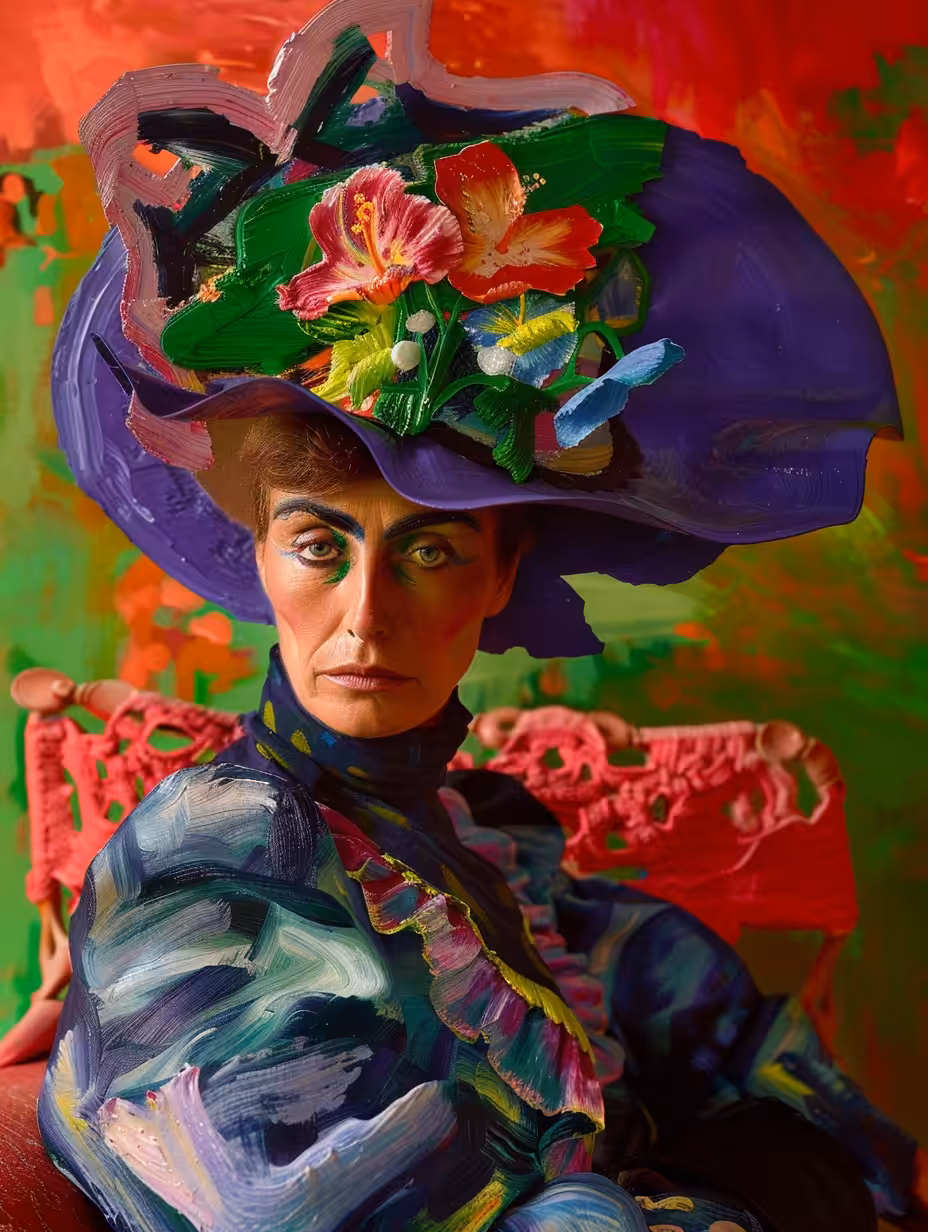 Woman with hat 04