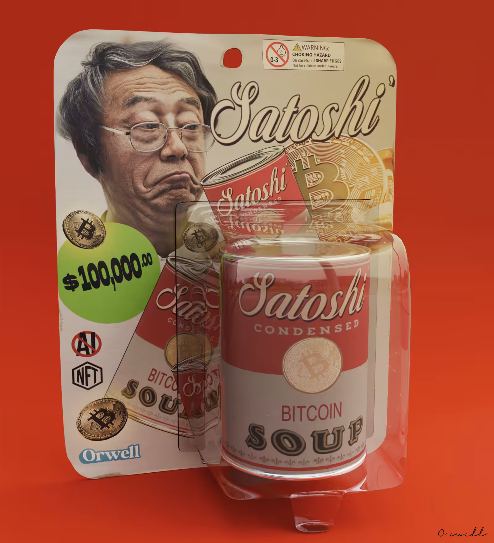Orwell Toys 0001 / Satoshi - Bitcoin Soup